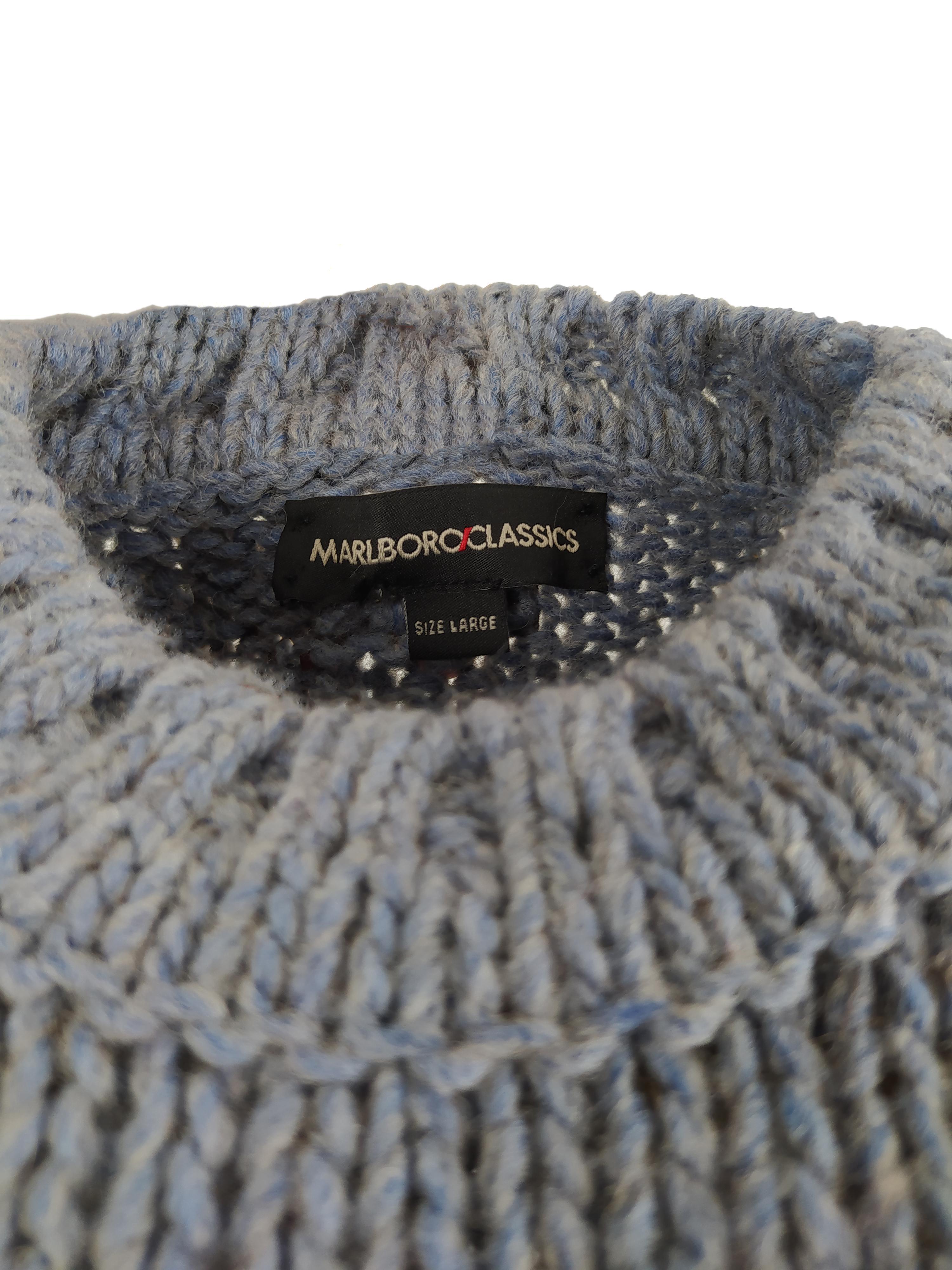 Maglione girocollo uomo Marlboro Classics lavorato a maglia Vintage