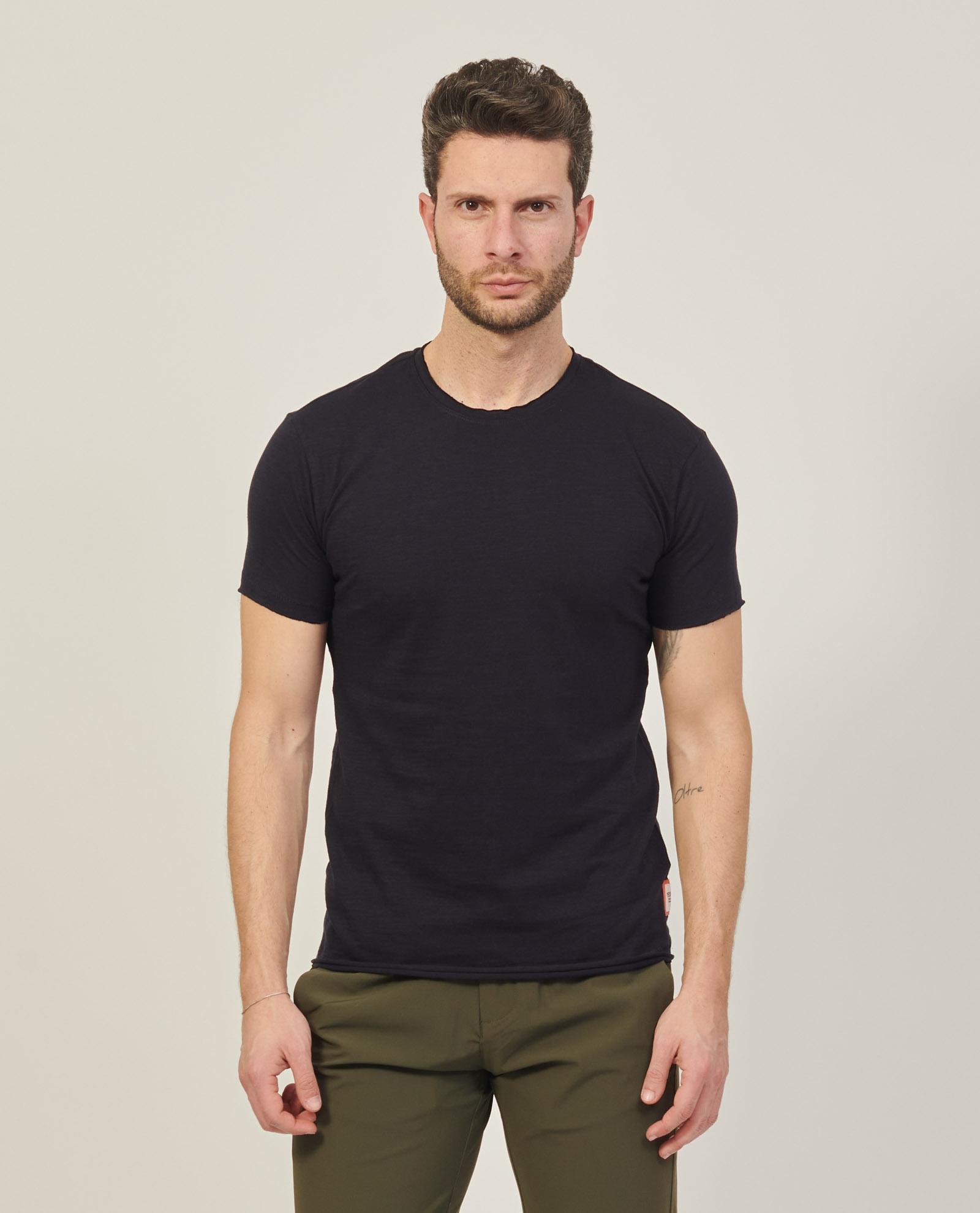 T-shirt Yes zee uomo taglio vivo blu