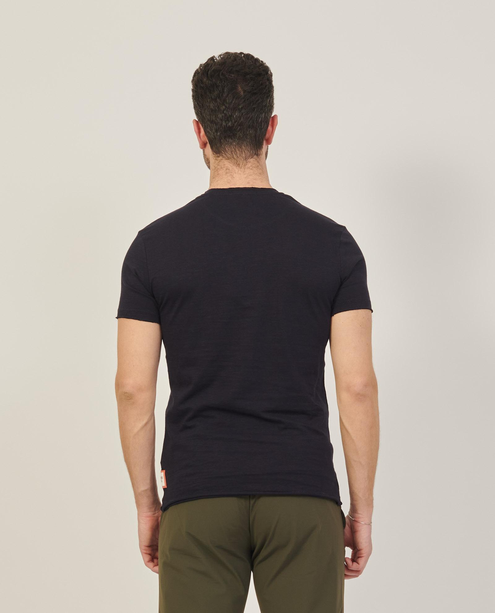 T-shirt Yes zee uomo taglio vivo blu