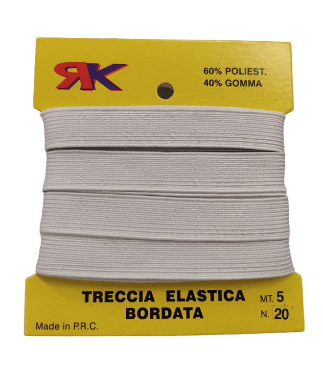 rk conf 5 metri elastico mis 20 bianco - foto 1