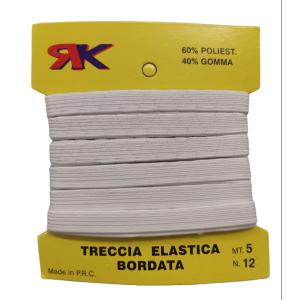 Elastico n°12 mt 5 avvolto in farfalla cartone