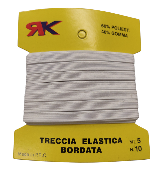 rk elastico n°10  mt 5  avvolto in farfalla cartone - foto 1