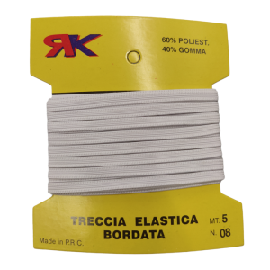 Elastico n°8 mt 5 avvolto in farfalla cartone