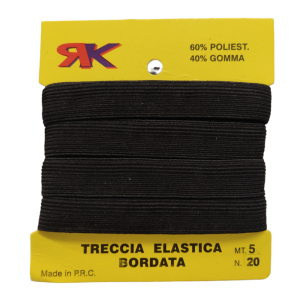 Elastico n° 20 mt 5 avvolto in farfalla cartone