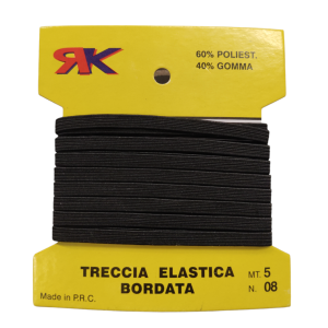 Elastico n°8 mt 5avvolto in farfalla cartone