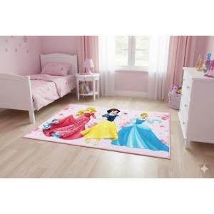 Tappeto scendiletto da bambina principesse  80x120cm