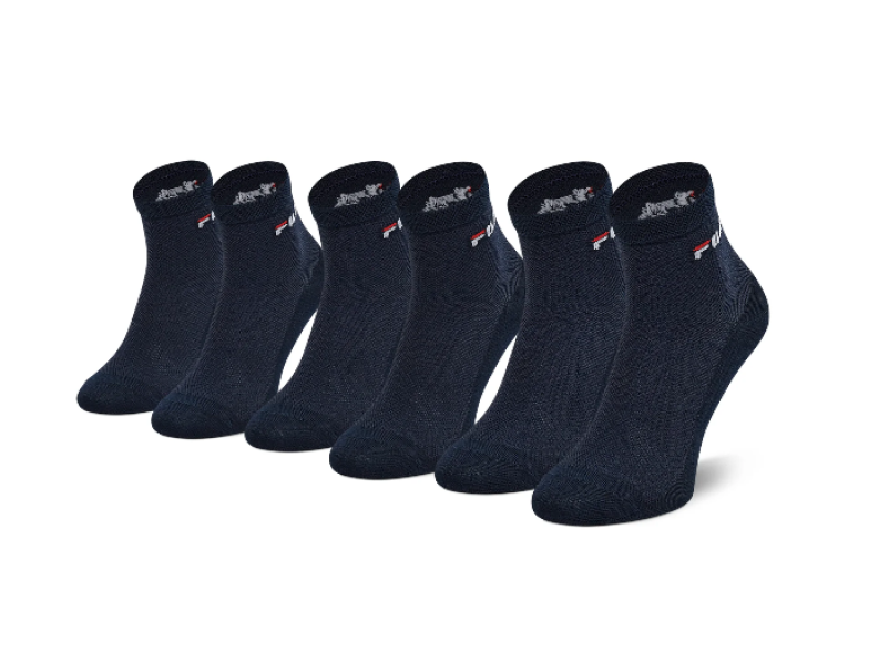 Fila tris calzini ciclista traforati Blu