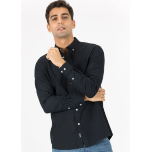 Camicia uomo oxford regular blu