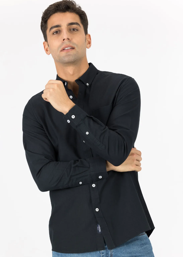 tiffosi camicia uomo oxford regular blu - foto 1