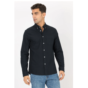 Camicia uomo oxford regular blu
