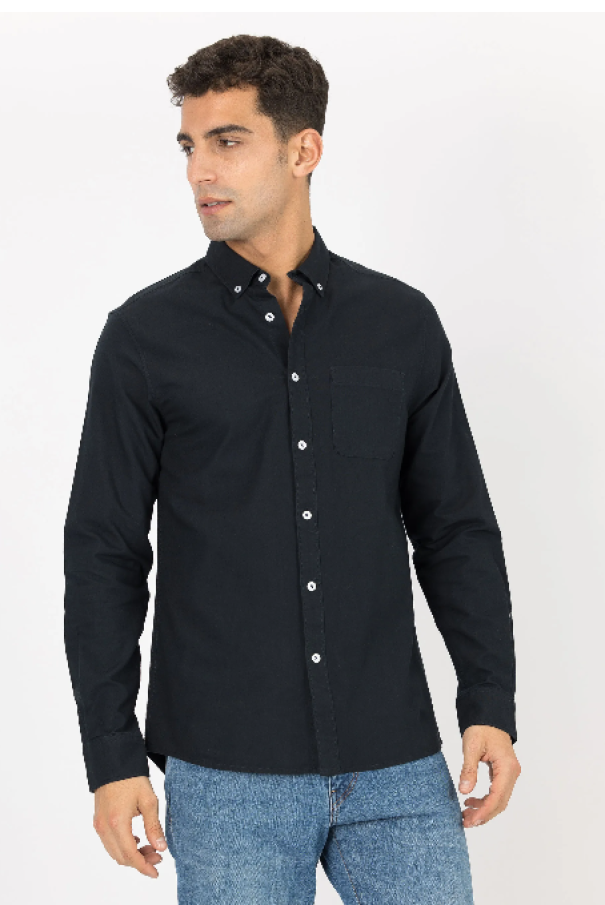 tiffosi camicia uomo oxford regular blu - foto 2