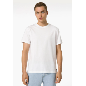 T-shirt basic in cotone bianco  uomo