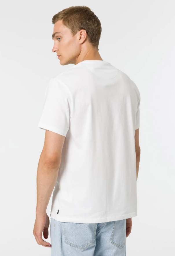 tiffosi t-shirt basic bianco bianco - foto 2