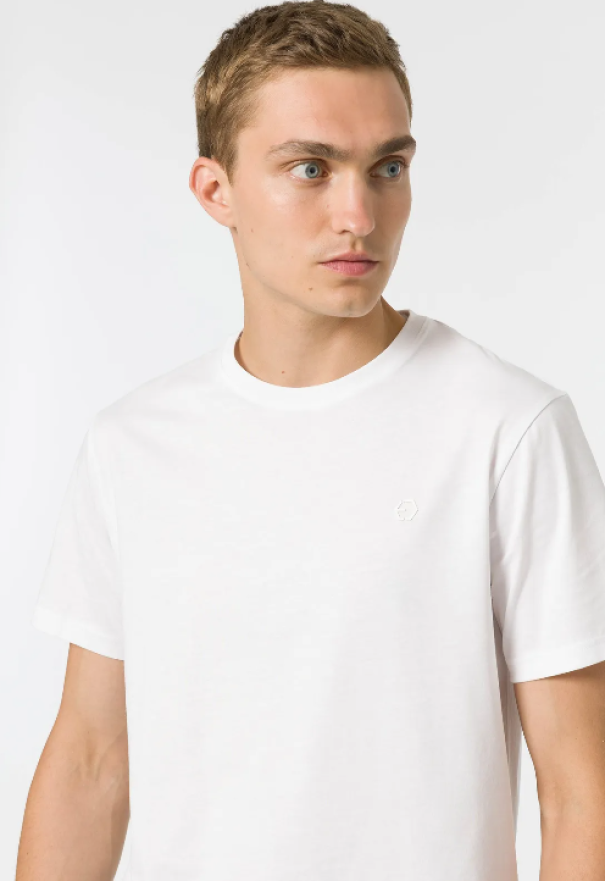tiffosi t-shirt basic bianco bianco - foto 3