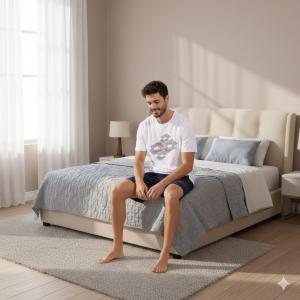 Pigiama estivo da uomo lotto lp1089 bianco