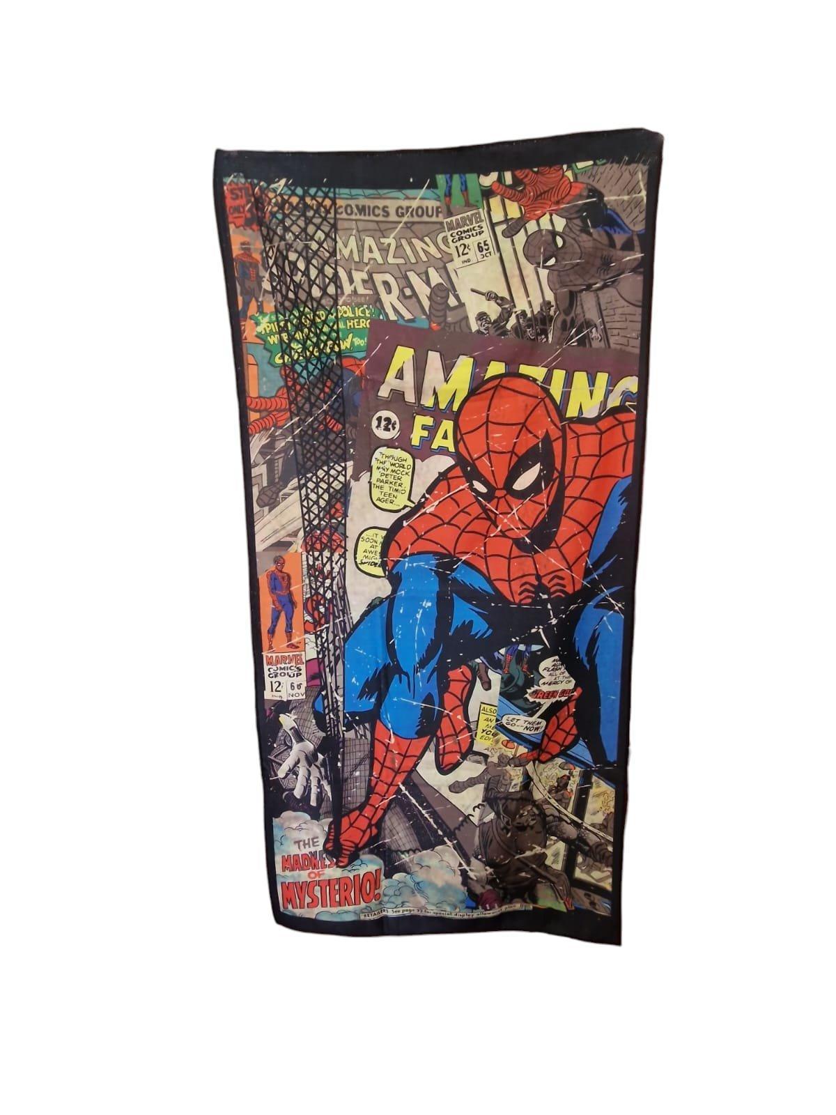 Telo mare in microfibra da bambino Spiderman