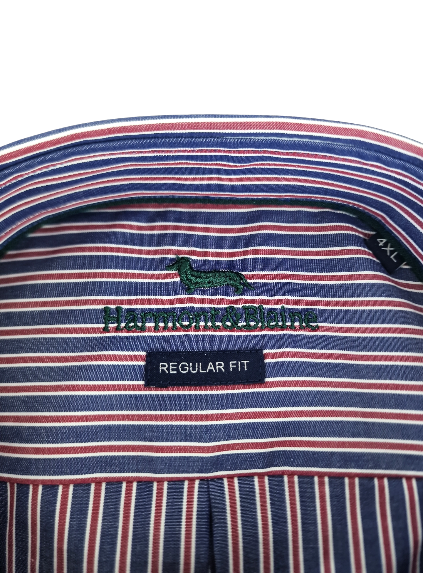 Camicia in cotone maniche lunghe da uomo fantasia a righe Harmont & Blaine
