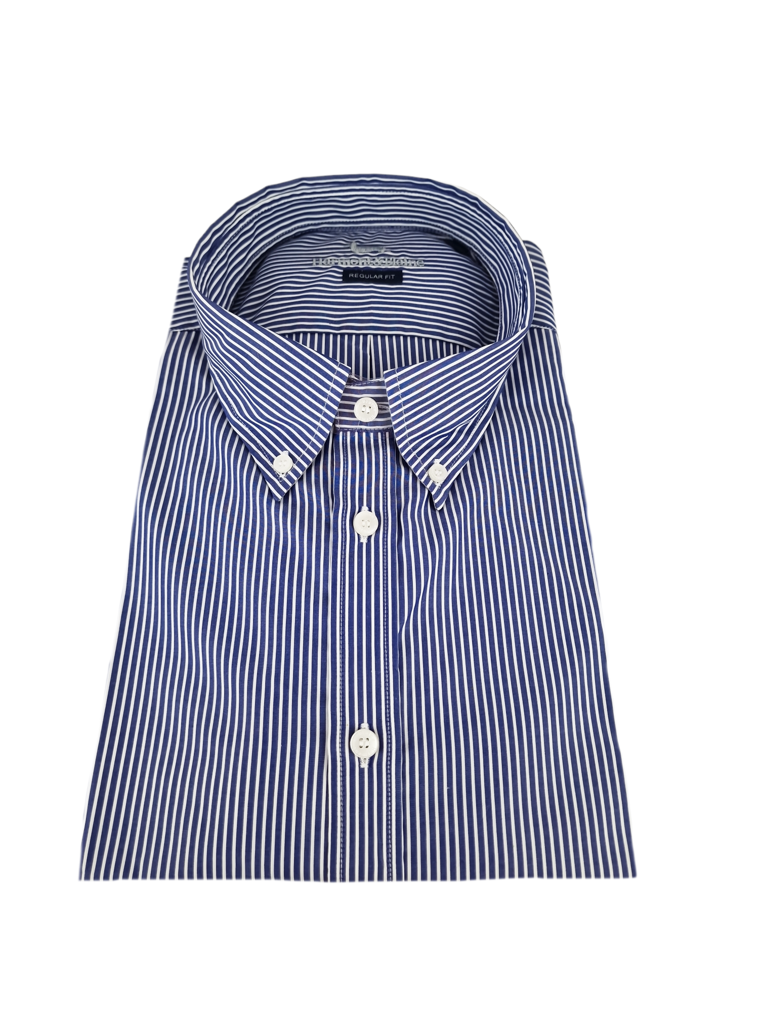 Camicia in cotone maniche lunghe da uomo fantasia a righe Harmont & Blaine
