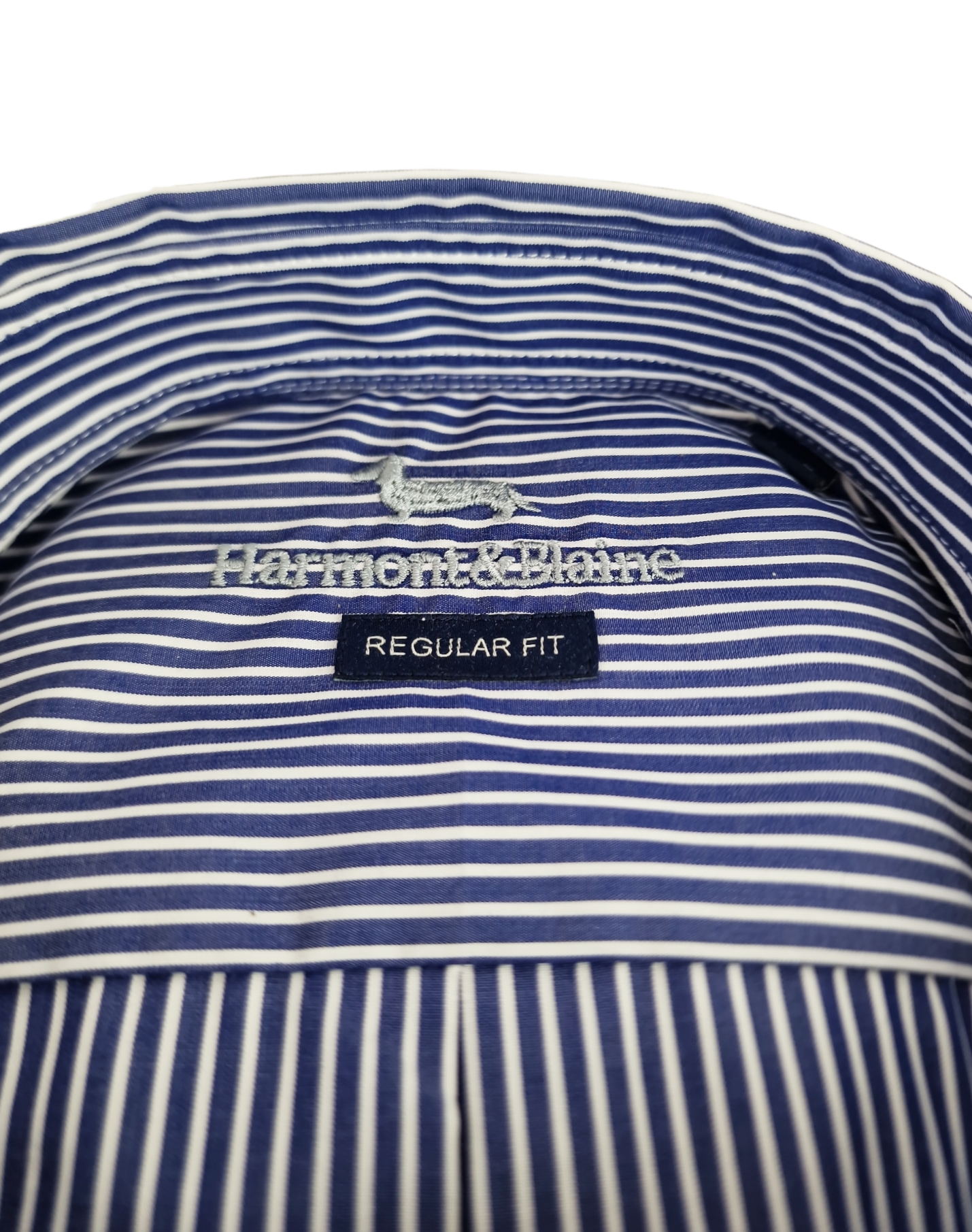 Camicia in cotone maniche lunghe da uomo fantasia a righe Harmont & Blaine