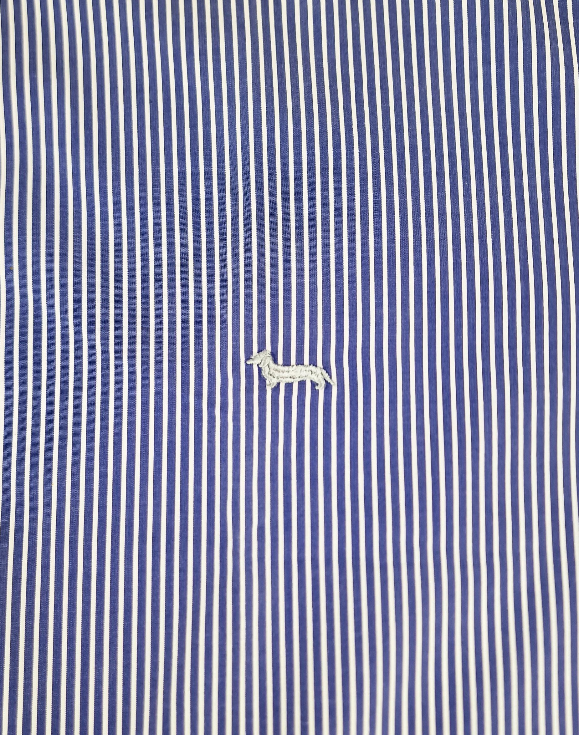 Camicia in cotone maniche lunghe da uomo fantasia a righe Harmont & Blaine