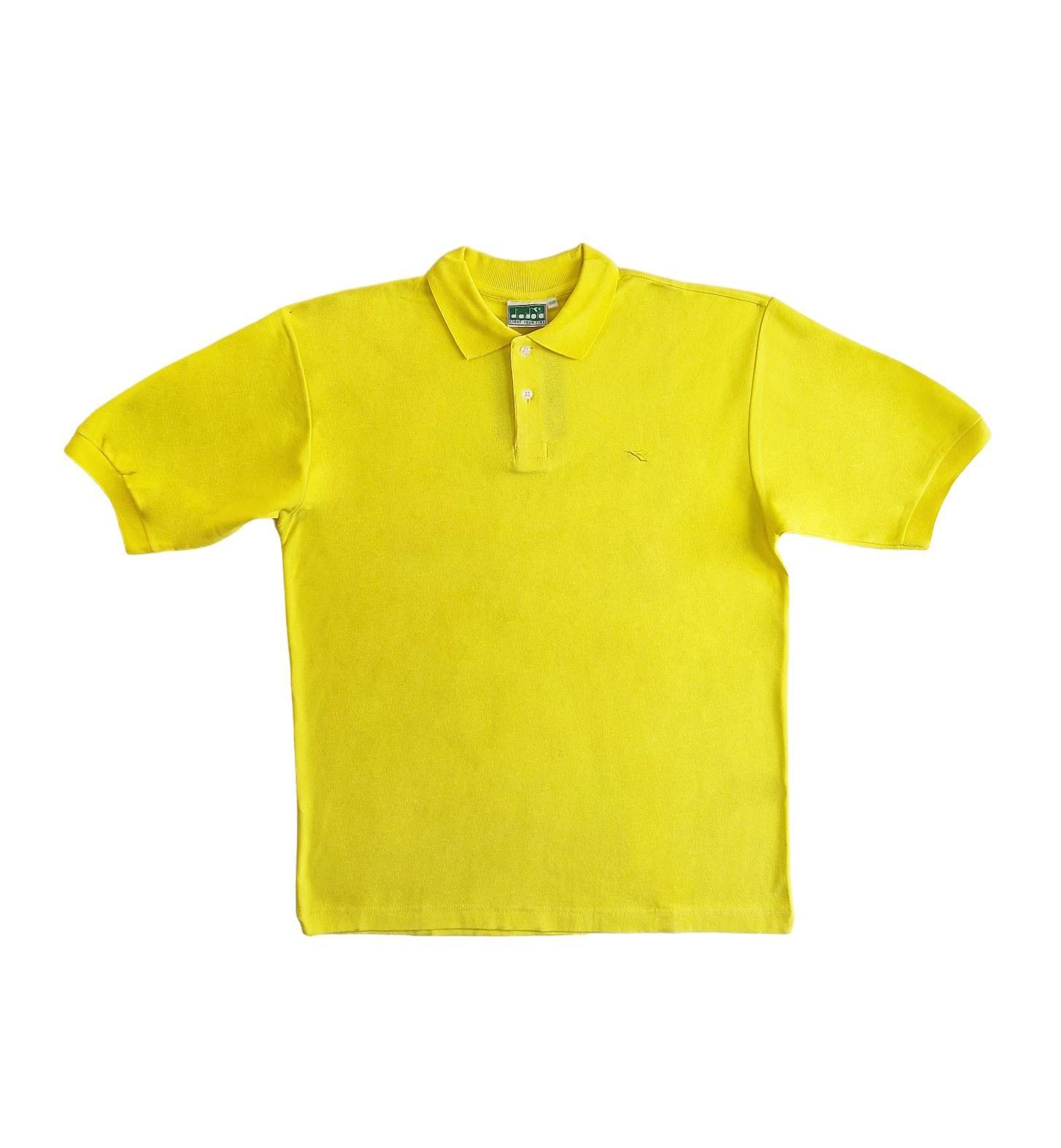 Polo uomo manica corta modello over Diadora giallo