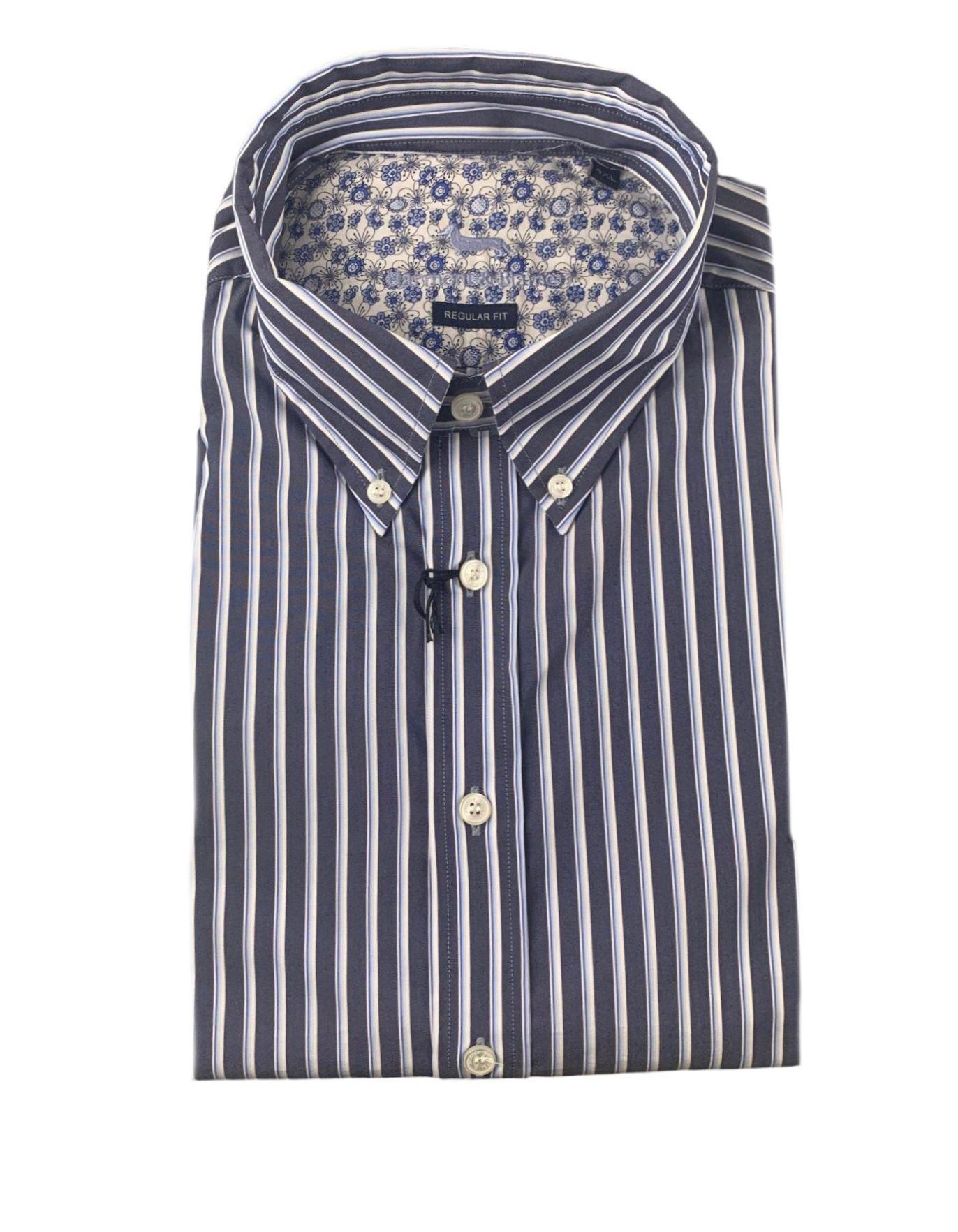 Camicia in cotone manica lunga da uomo Harmont & Blaine fantasia a righe verticali 4XL