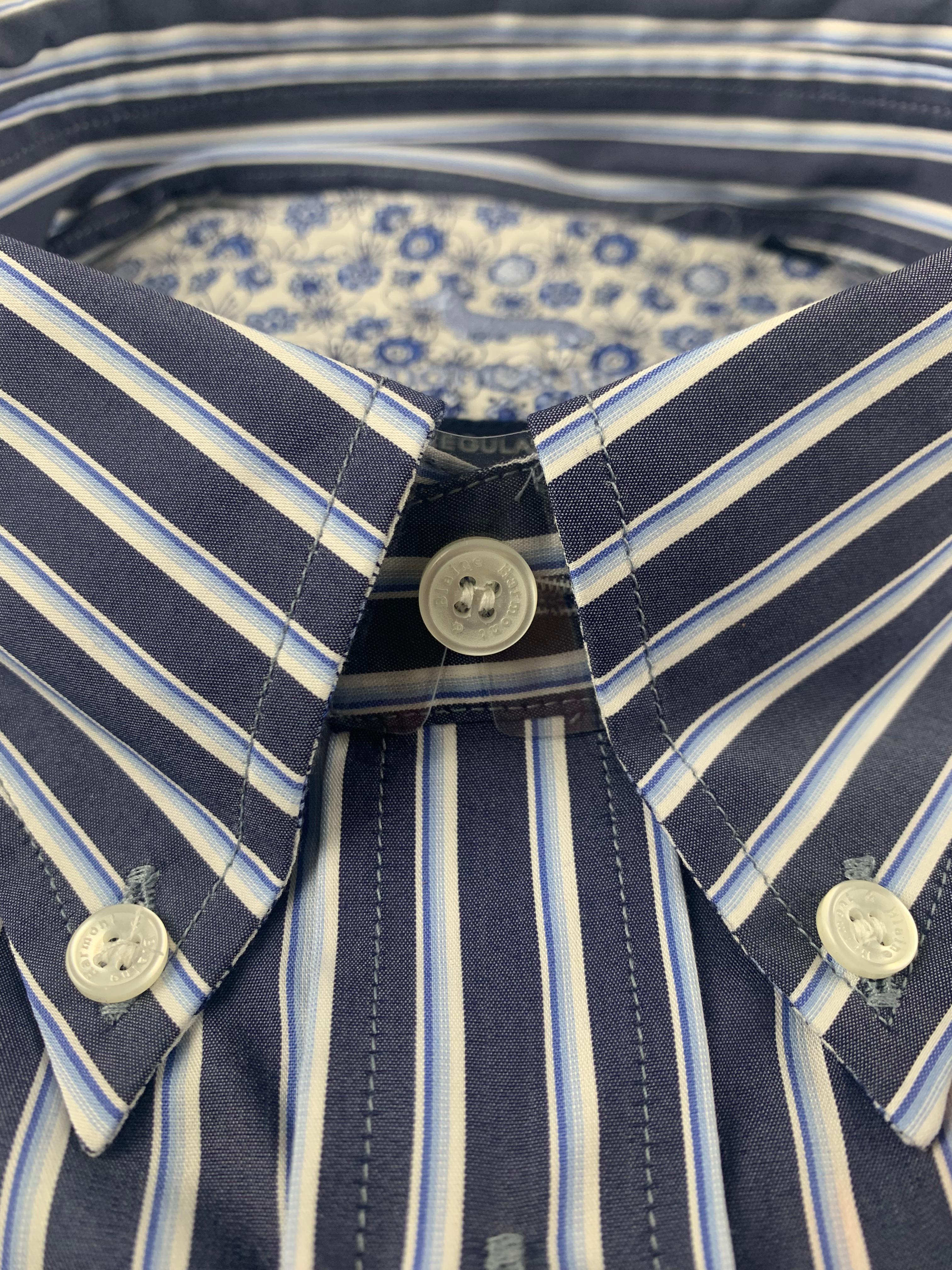 Camicia in cotone manica lunga da uomo Harmont & Blaine fantasia a righe verticali 4XL