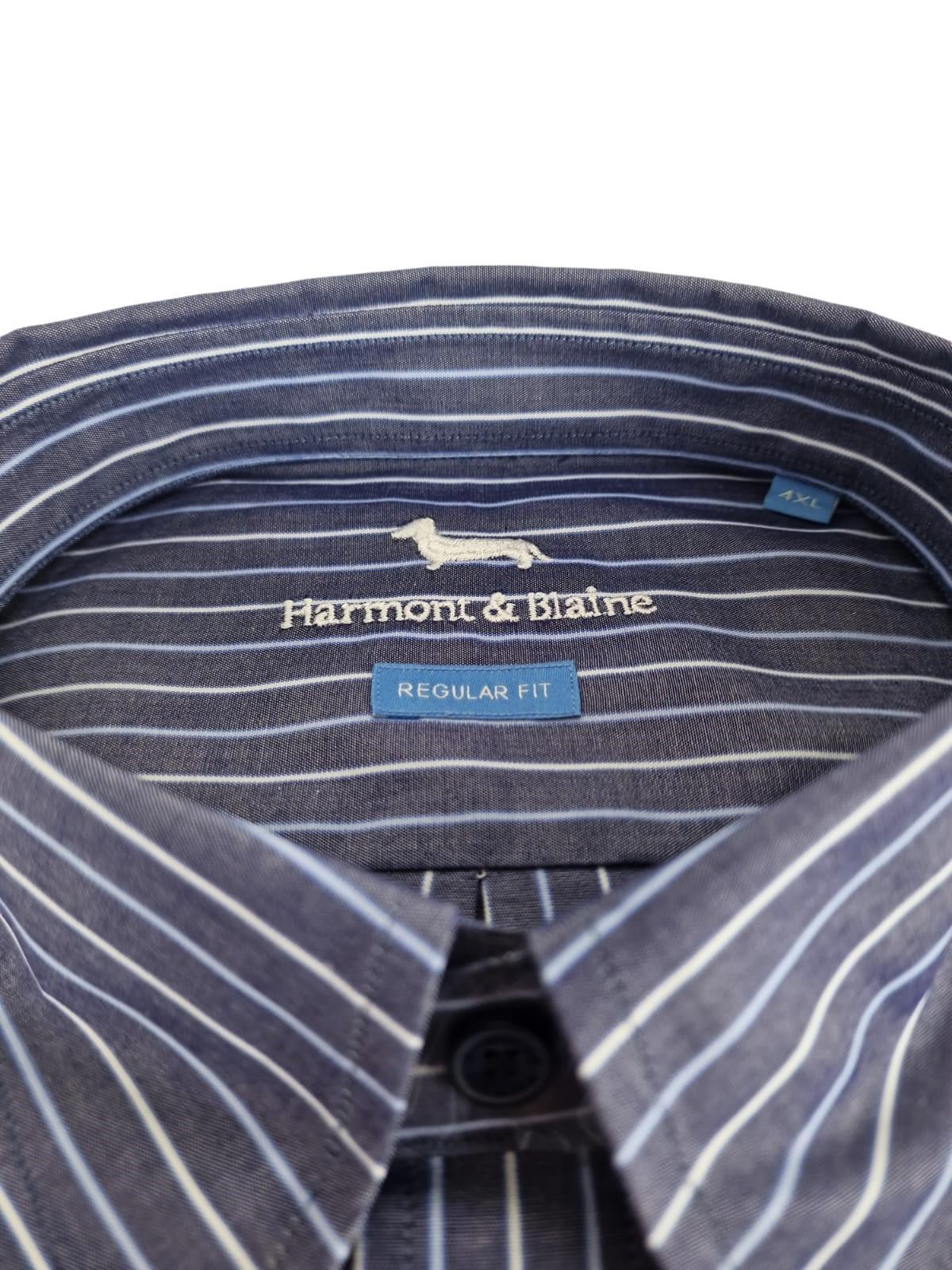 Camicia manica lunga cotone da uomo Harmont & Blaine fantasia a righe 4XL