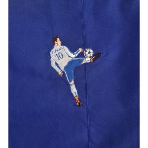 Grembiule scuola elementare da bambino blu  calciatore