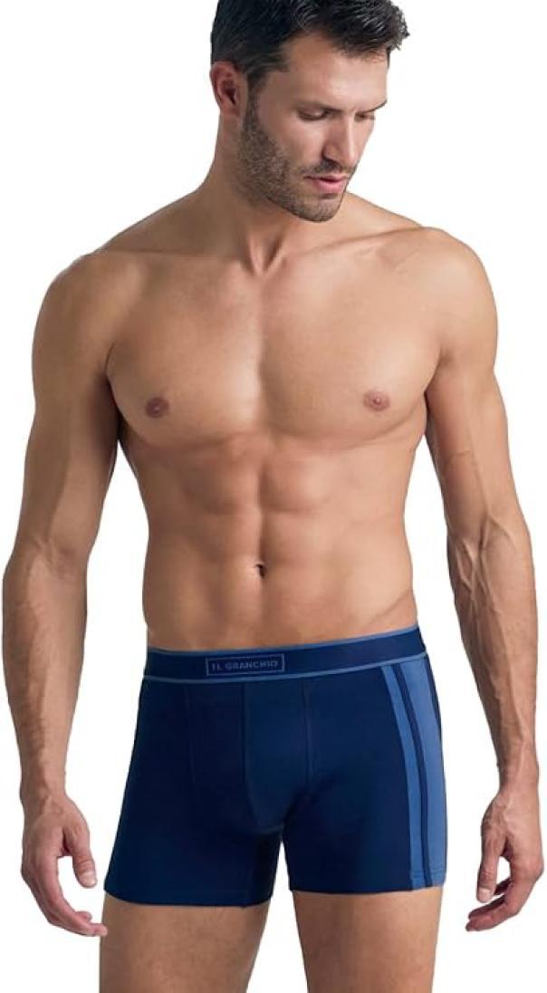 Tris boxer GB105 uomo bande lati Multicolore