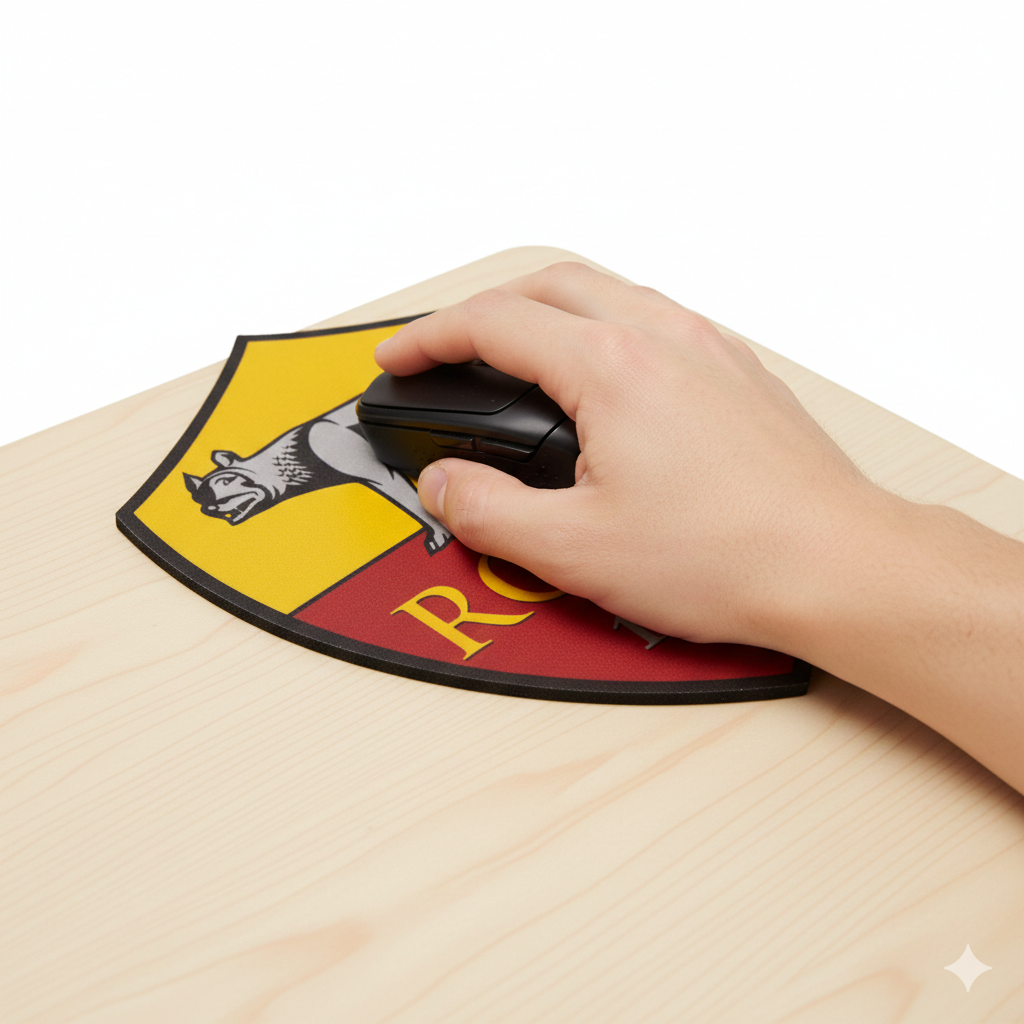 Tappetino mousepad sagomato compatibile con Roma
