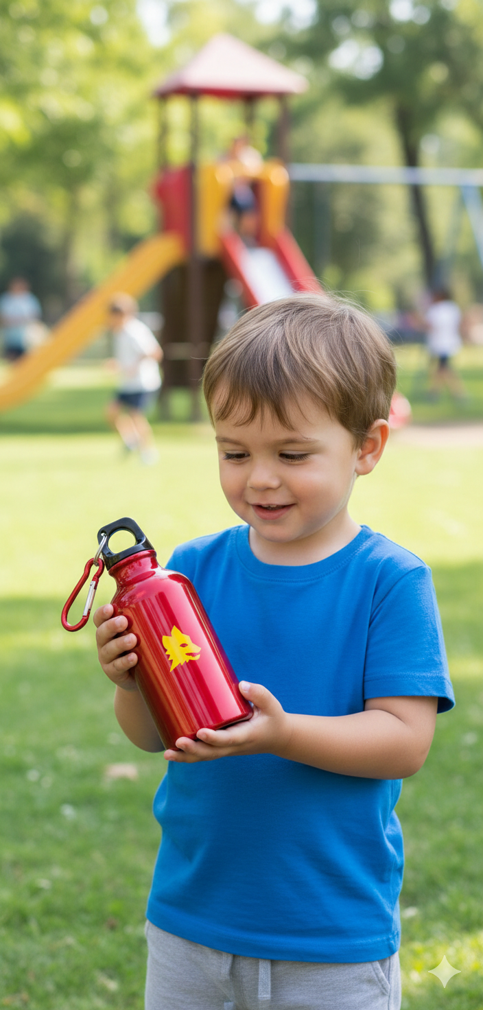 Borraccia termica in alluminio compatibile con Roma 300ml