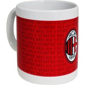 Tazza colazione cilindrica mug gadget rossonero prodotto ufficiale