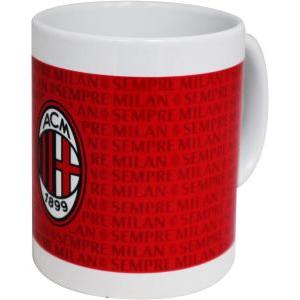 Tazza colazione cilindrica mug gadget rossonero prodotto ufficiale