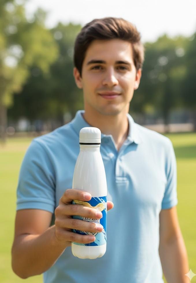 Borraccia in acciaio compatibile con Lazio 750ml