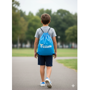 Sacca sportiva leggera compatibile con lazio celeste