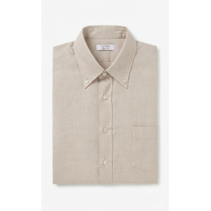 Camicia puro lino beige