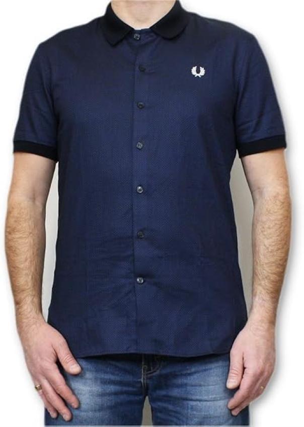 Camicia polo manica corta uomo in cotone Fred Perry
