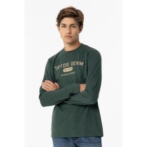 T-shirt ml cotone uomo mackenzie verde militare