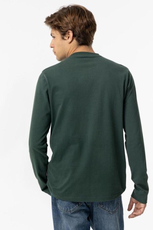 tiffosi t-shirt ml cotone uomo mackenzie verde militare - foto 4