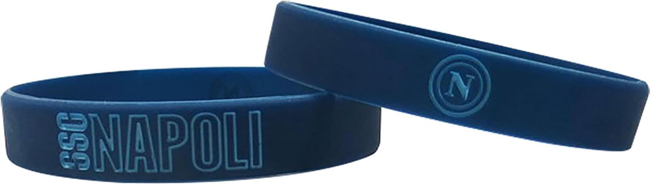 Tris bracciali in silicone compatibile con Napoli Calcio