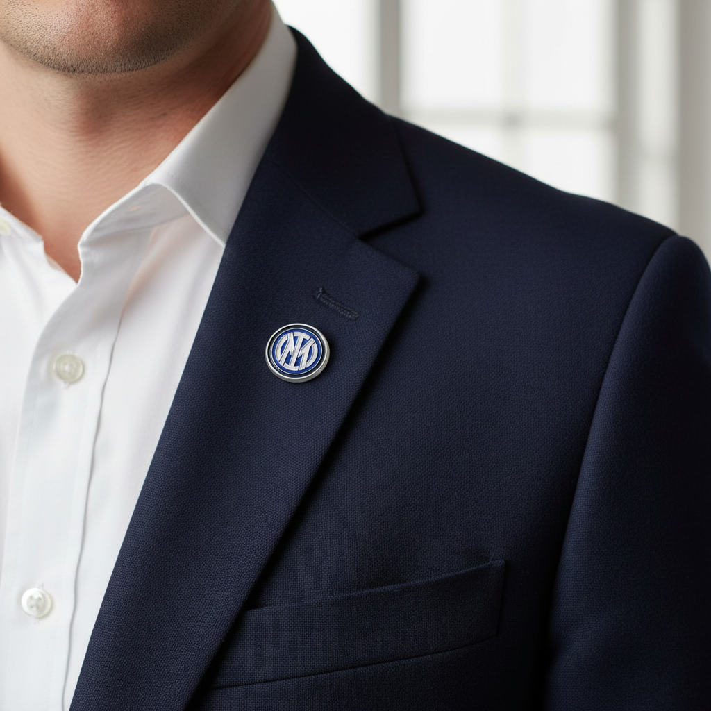 Spilla distintivo compatibile con Inter