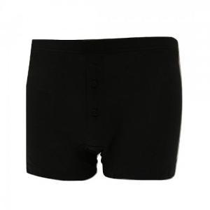 Coppia boxer jersey uomo con bottone  nero