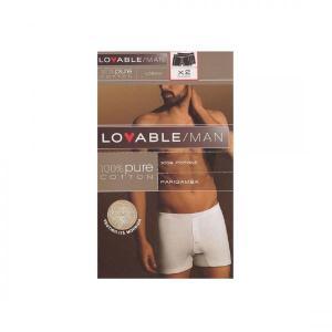 Coppia boxer jersey uomo con bottone  nero