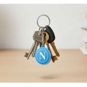 Portachiavi in pvc compatibile con napoli calcio