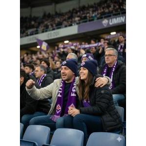 Zuccotto invernale da adulto compatibile con fiorentina calcio