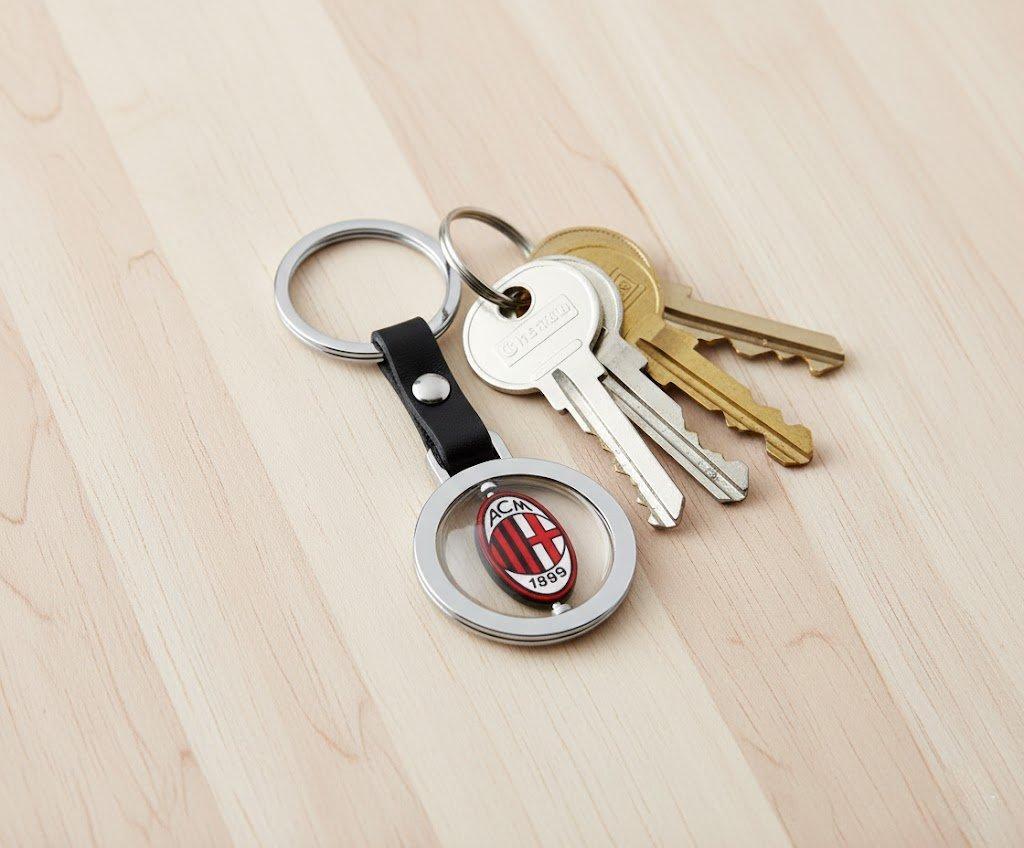 Portachiavi in metallo compatibile con Milan