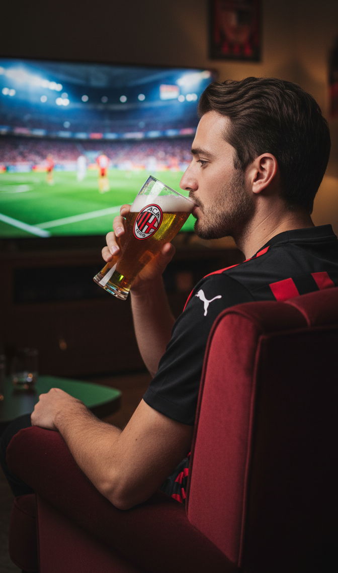 giemme bicchiere birra compatibile con milan - foto 2