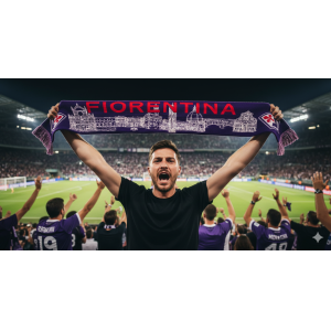 Sciarpa jaquard skyline fiorentina