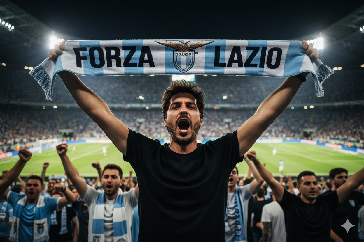 Sciarpa da stadio tifoso compatibile con Lazio